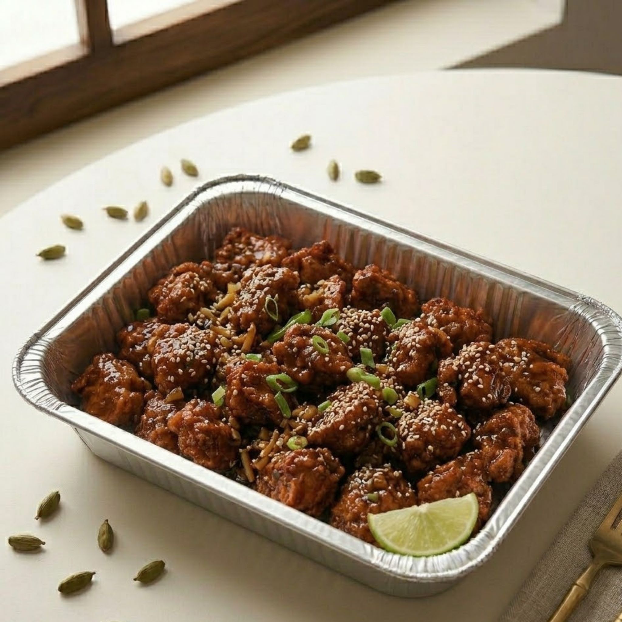 Chicken Manchurian Platter