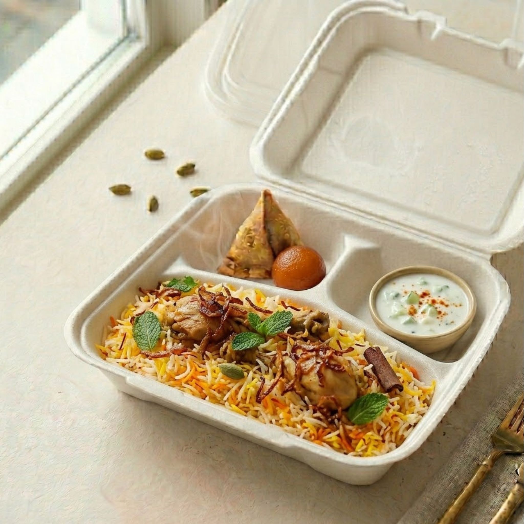 Hyderbadi Chicken Dum Biryani Box