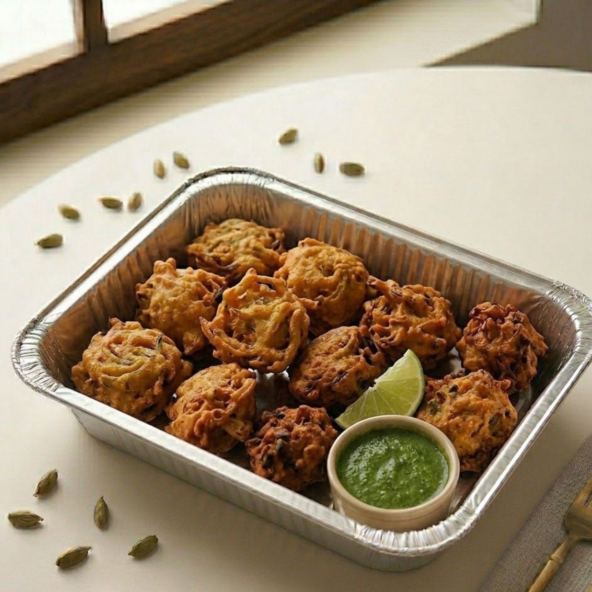 Onion Bhajiya Platter