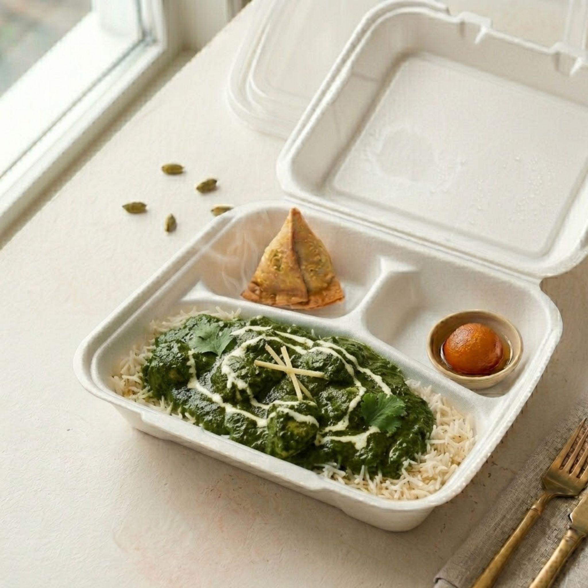 Saag Chicken Box