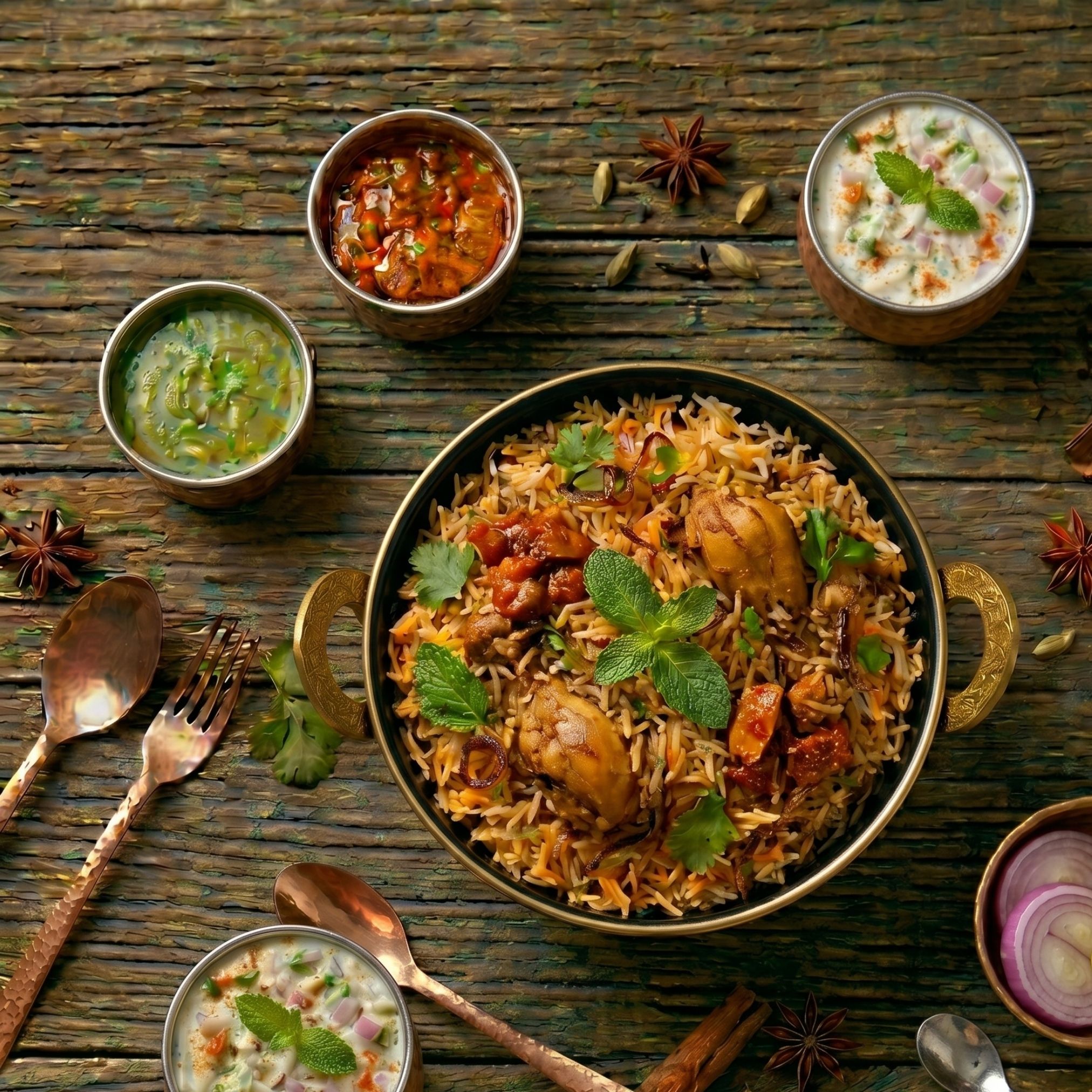 Avakaya Chicken Biryani